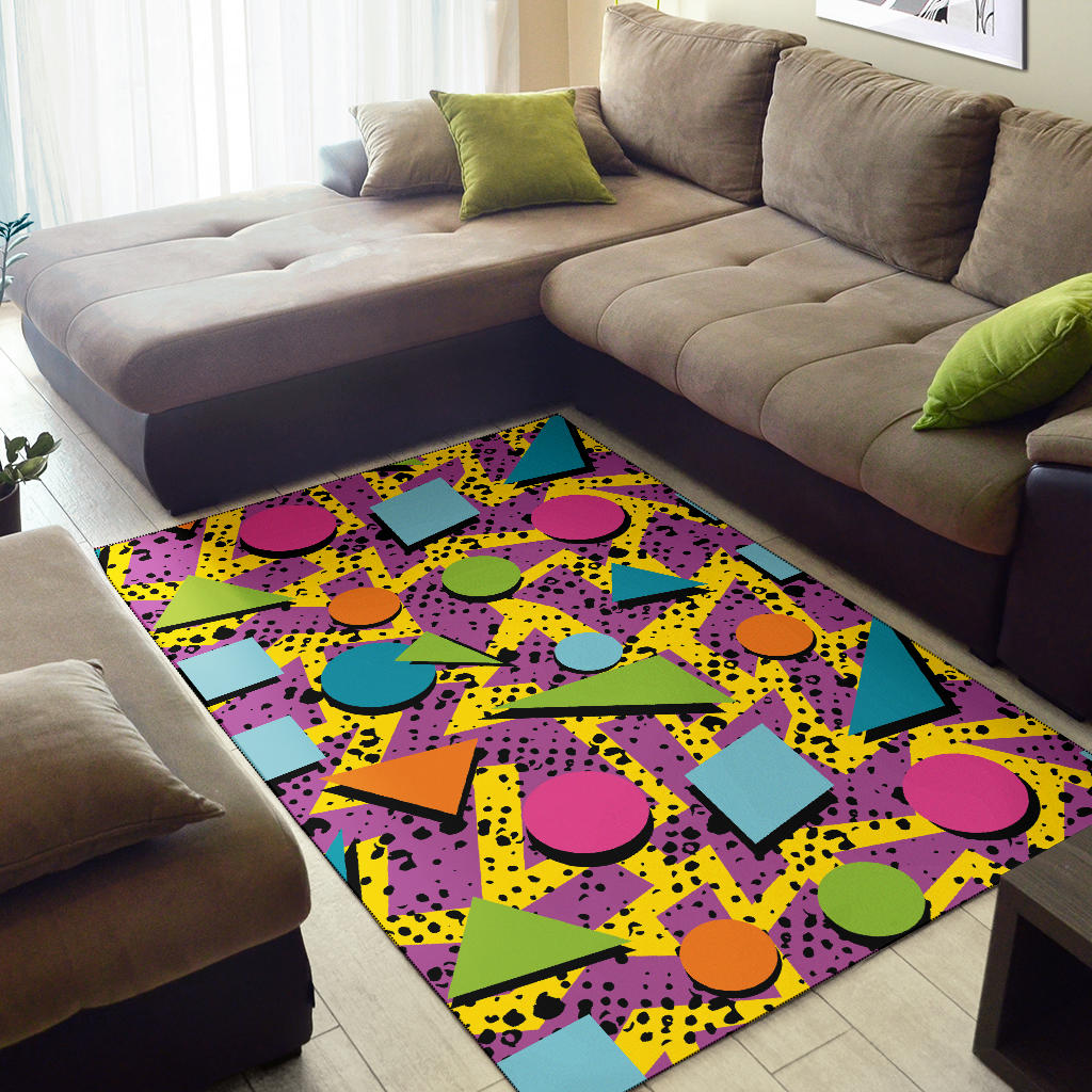 80s Pattern Print Design 1 Area Rug