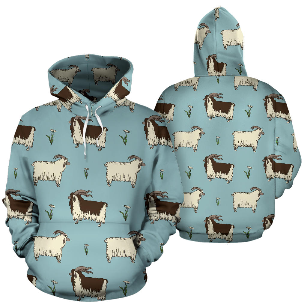Goat Pattern Print Design 02 Pullover Hoodie