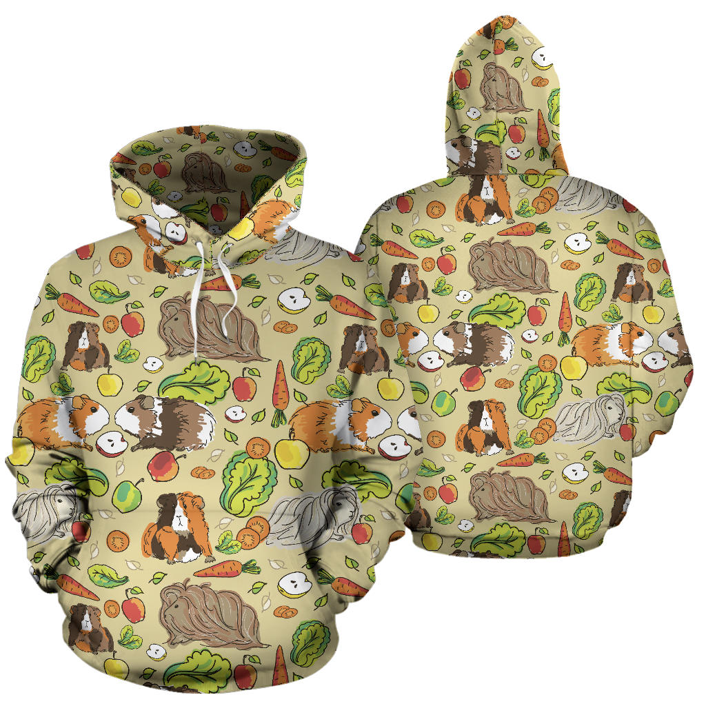 Guinea Pig Pattern Print Design 02 Pullover Hoodie