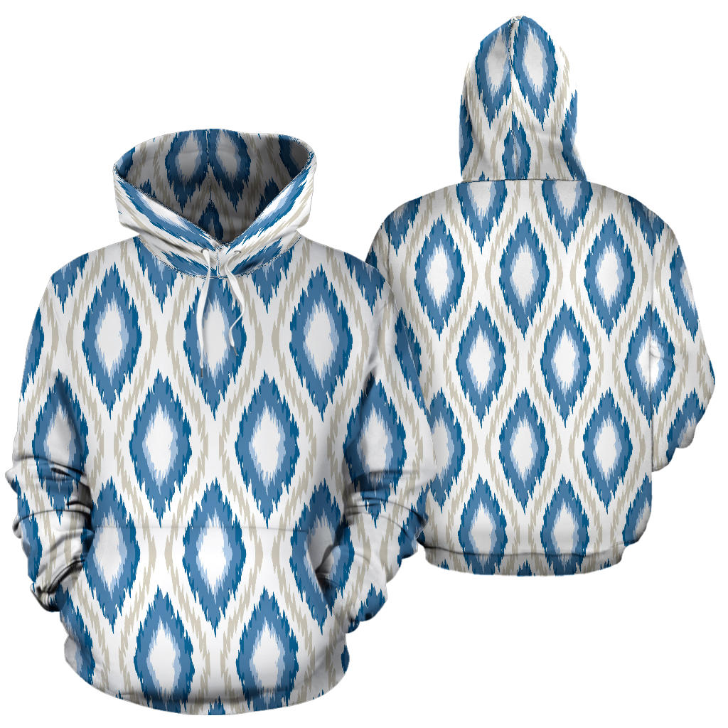 Ikat Pattern Print Design 02 Pullover Hoodie