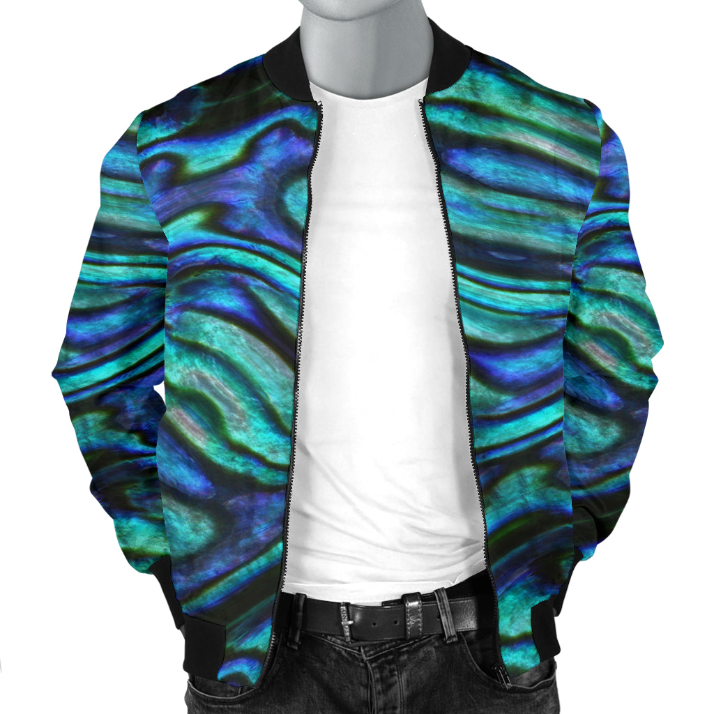 Abalone Pattern Print Design 02 Men Bomber Jacket