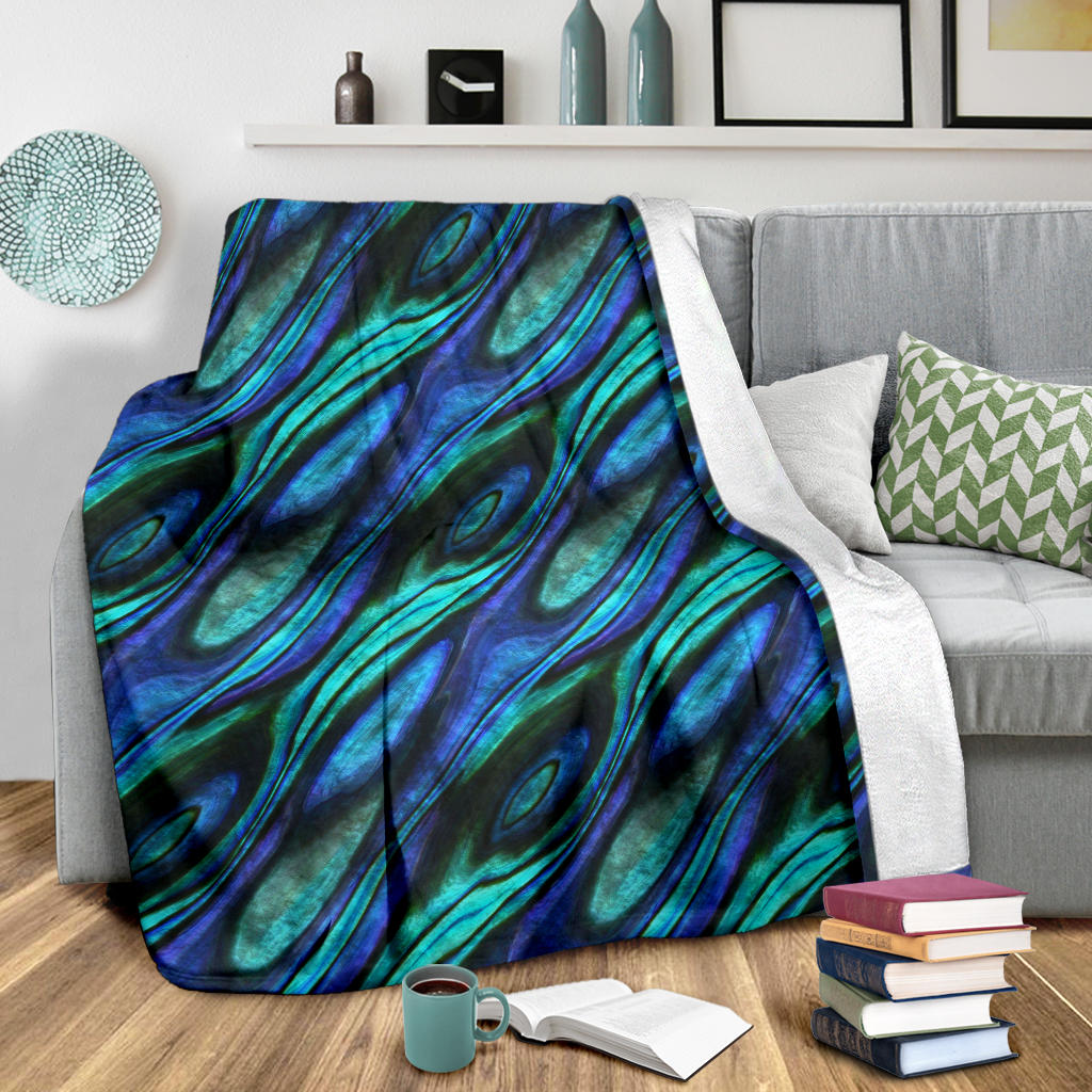 Abalone Pattern Print Design 03 Premium Blanket