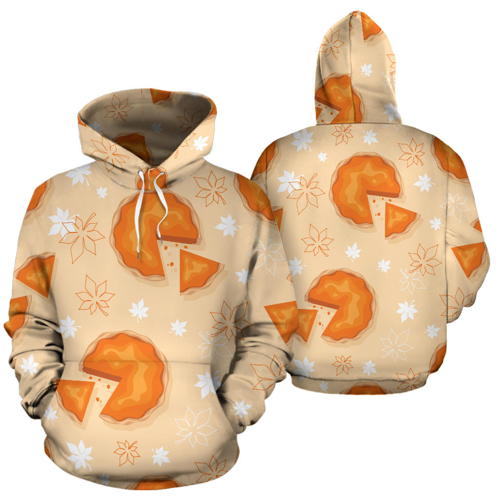 Pie Pattern Print Design A01 Pullover Hoodie