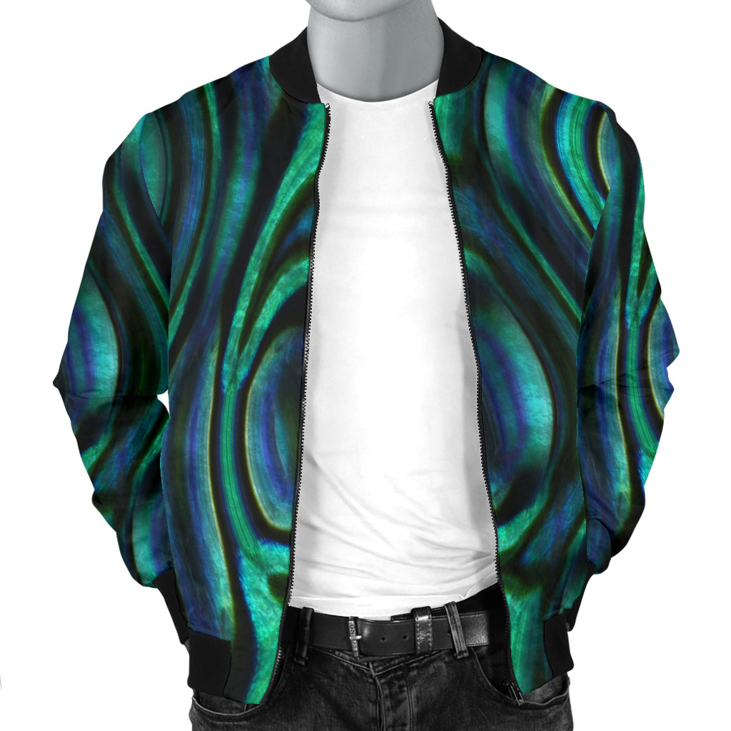 Abalone Pattern Print Design 01 Men Bomber Jacket