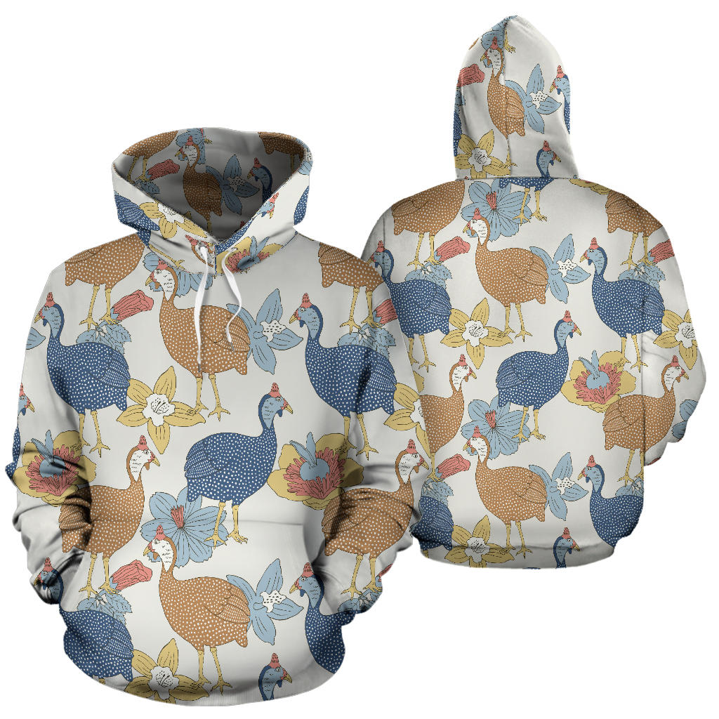Guinea Fowl Pattern Print Design 01 Pullover Hoodie