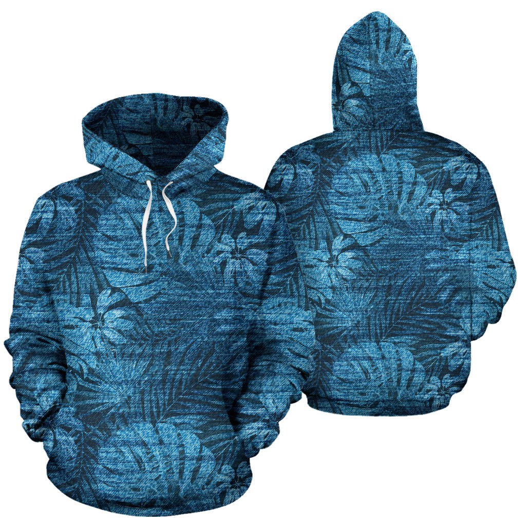 Jean Tropical Pattern Print Design 04 Pullover Hoodie
