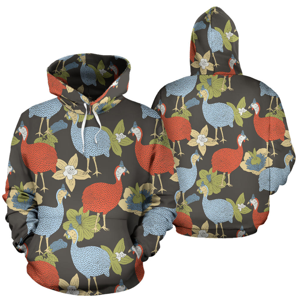 Guinea Fowl Pattern Print Design 02 Pullover Hoodie