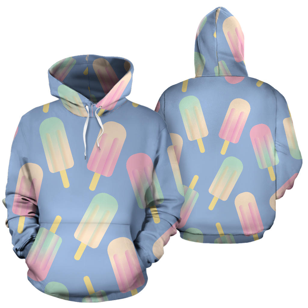 Ice Cream Pattern Print Design 05 Pullover Hoodie