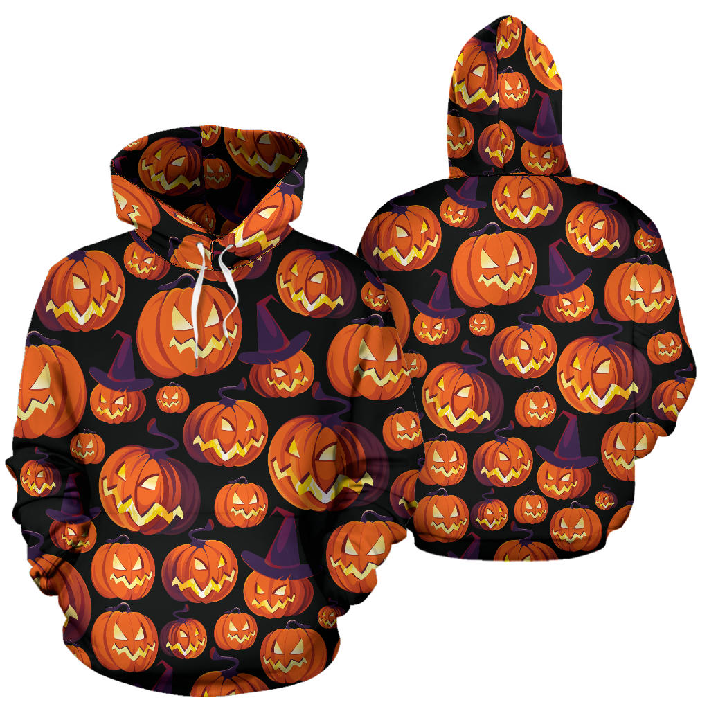 Halloween Pattern Print Design 04 Pullover Hoodie