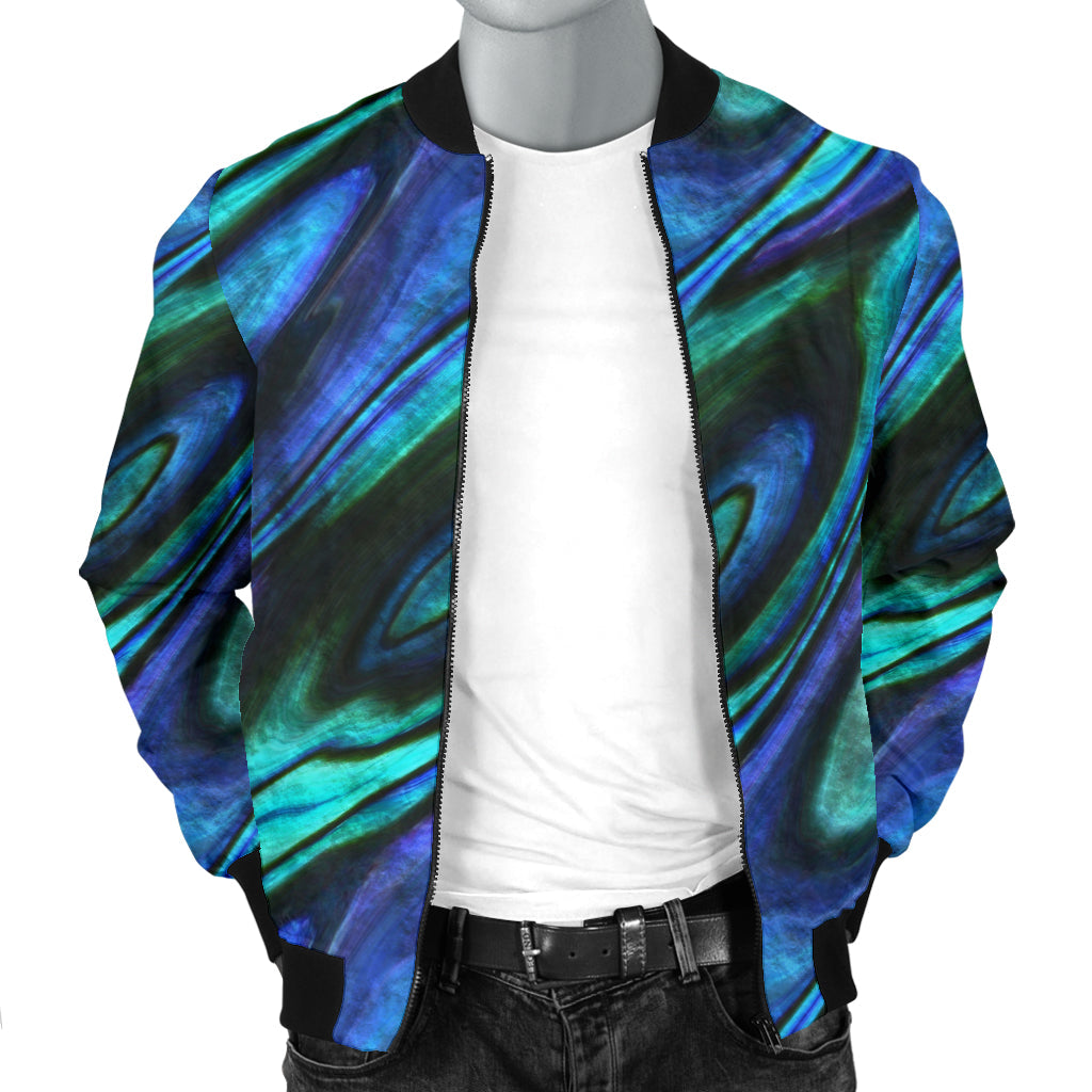 Abalone Pattern Print Design 03 Men Bomber Jacket