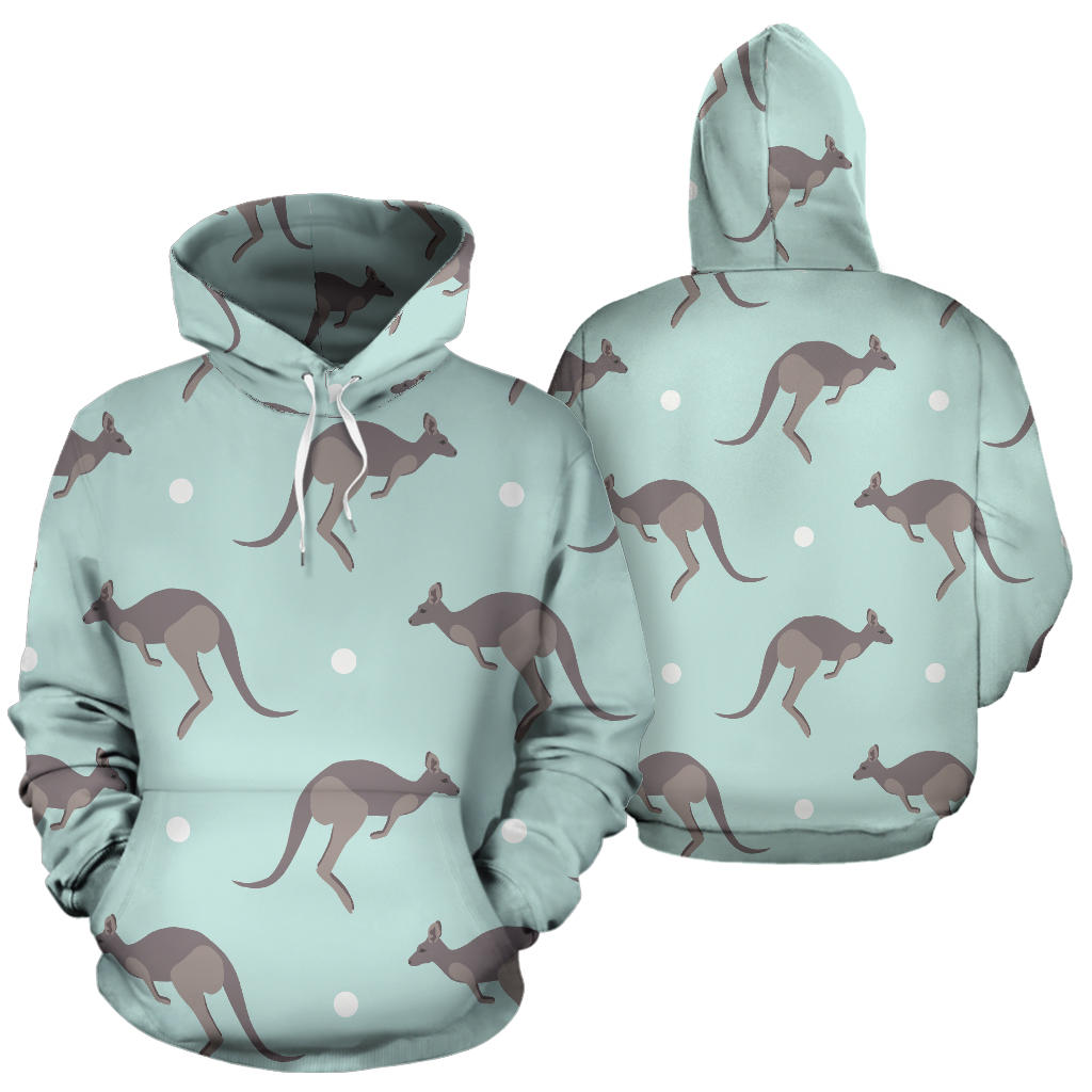Kangaroos Pattern Print Design 04 Pullover Hoodie
