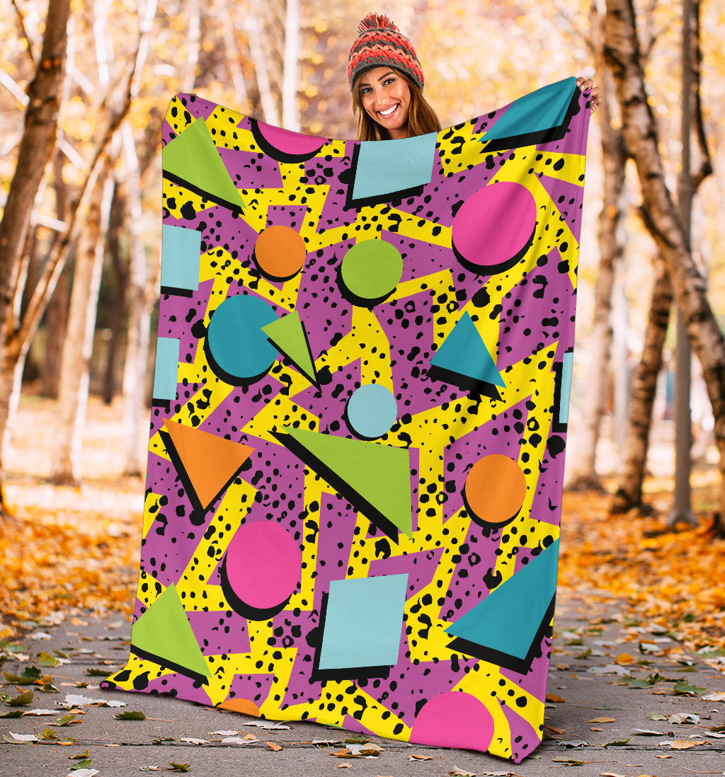 80s Pattern Print Design 1 Premium Blanket