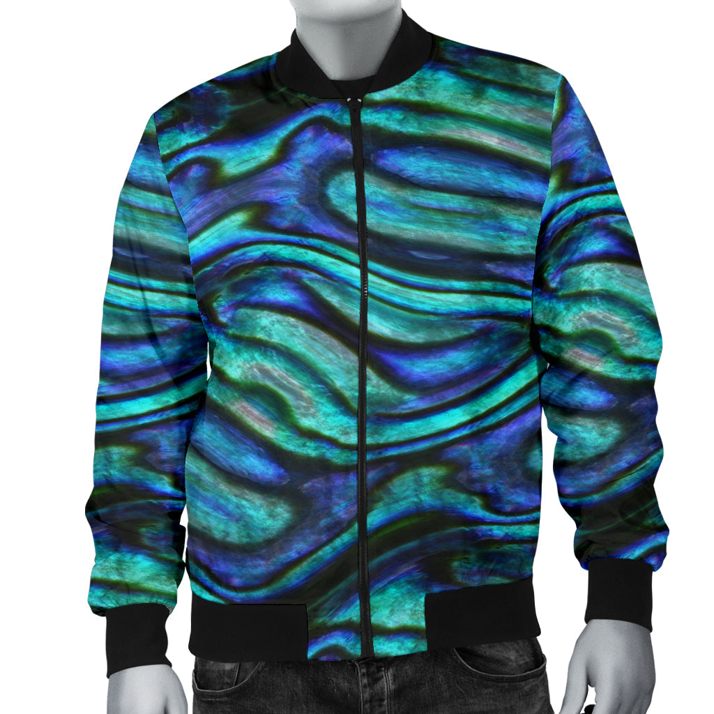 Abalone Pattern Print Design 02 Men Bomber Jacket