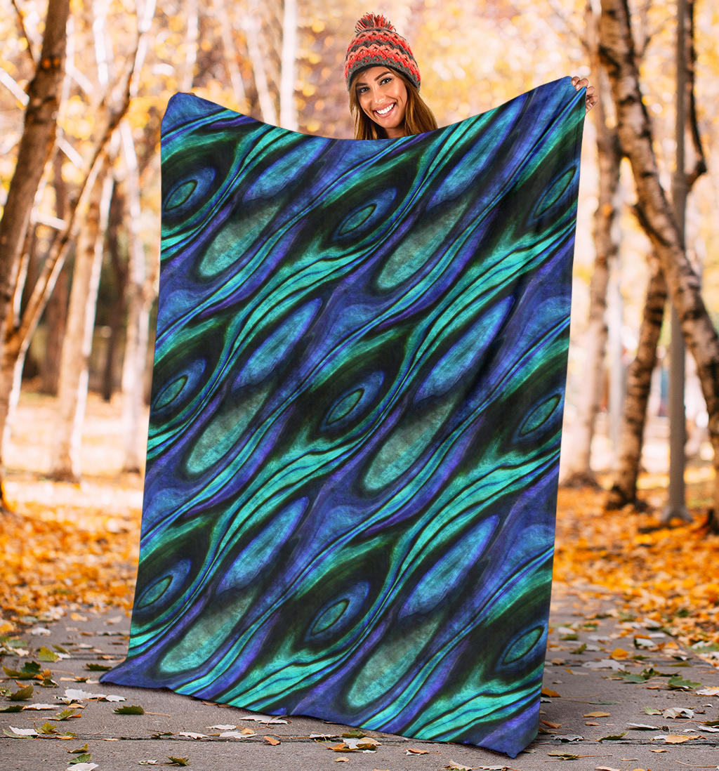 Abalone Pattern Print Design 03 Premium Blanket