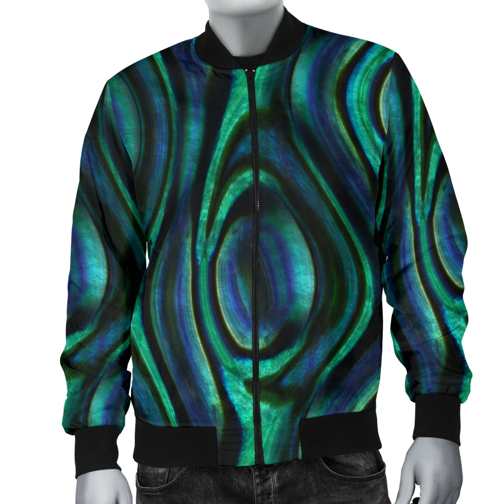 Abalone Pattern Print Design 01 Men Bomber Jacket