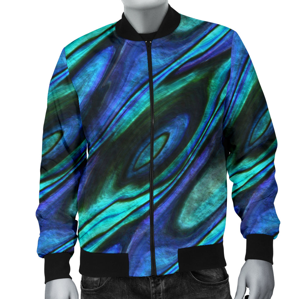 Abalone Pattern Print Design 03 Men Bomber Jacket