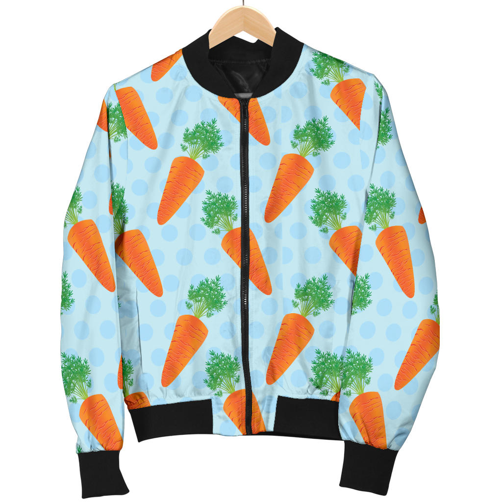 Carrot Pattern Print Design 01 Men Bomber Jacket