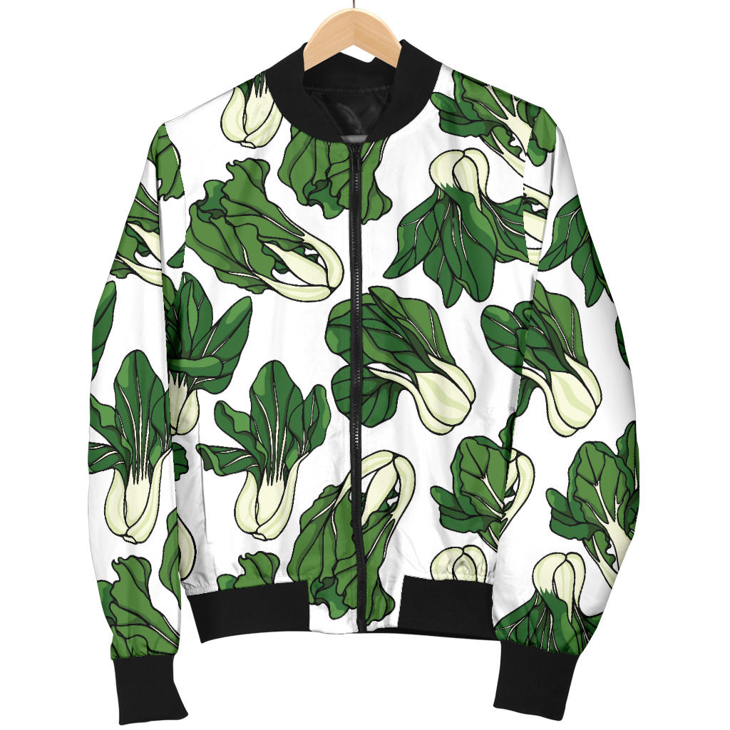 Bok Choy Pattern Print Design 02 Men Bomber Jacket