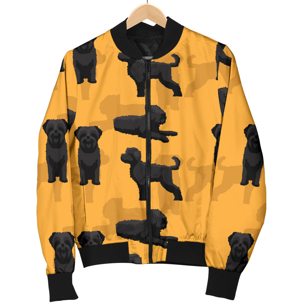 Bouviers des Flandres Pattern Print Design 01 Men Bomber Jacket