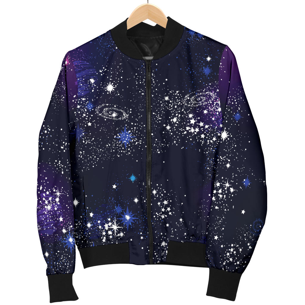 Cosmic Pattern Print Design 03 Men Bomber Jacket