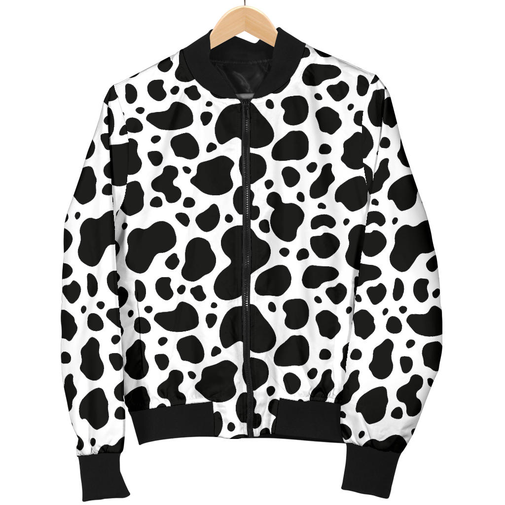 Cow Skin Pattern Print Design 04 Men Bomber Jacket