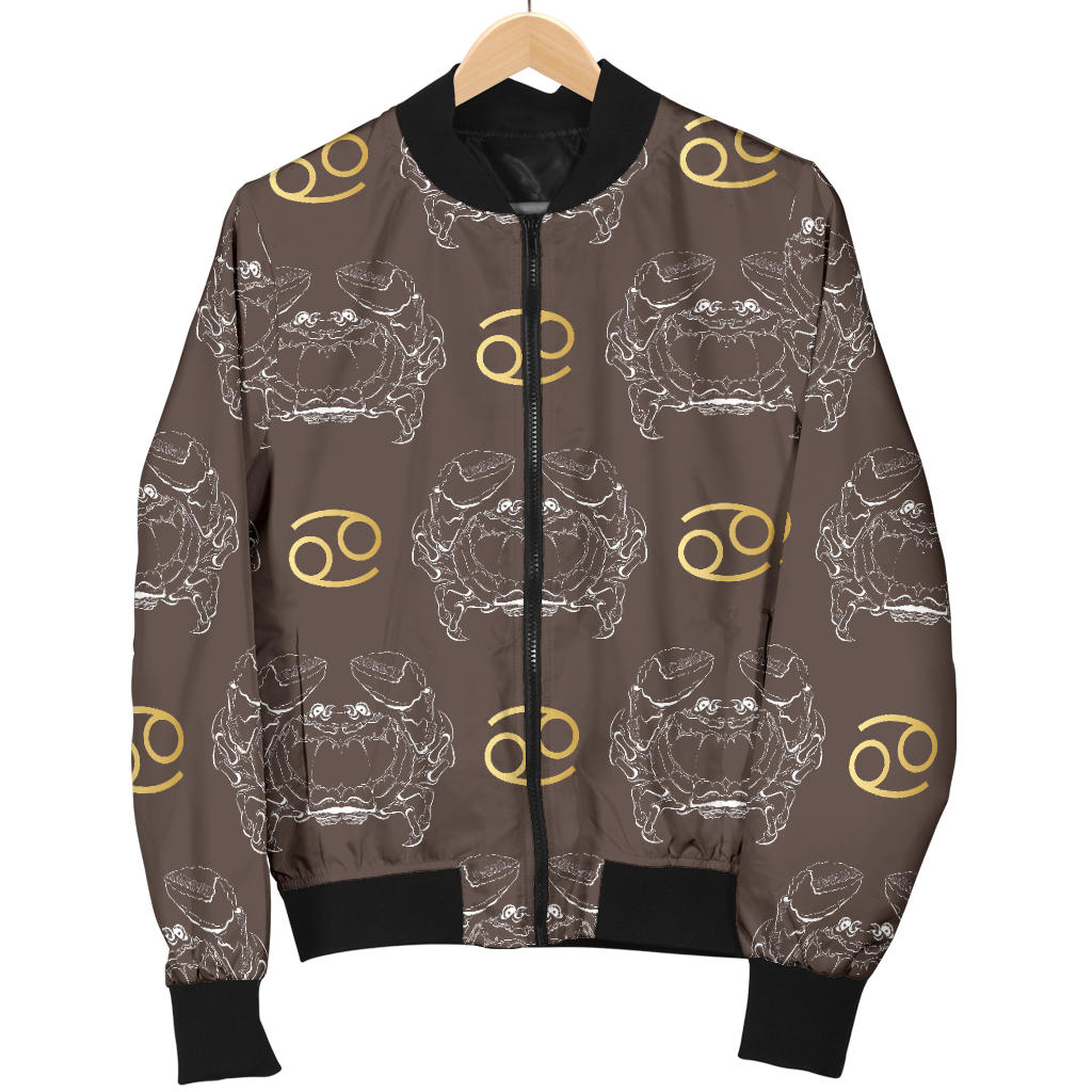Cancer Zodiac Pattern Print Design 01 Men Bomber Jacket