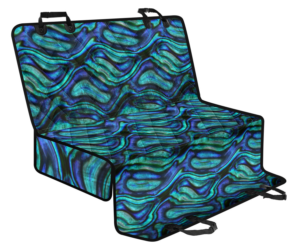 Abalone Pattern Print Design 02 Rear Dog Car Seat Cover Hammock