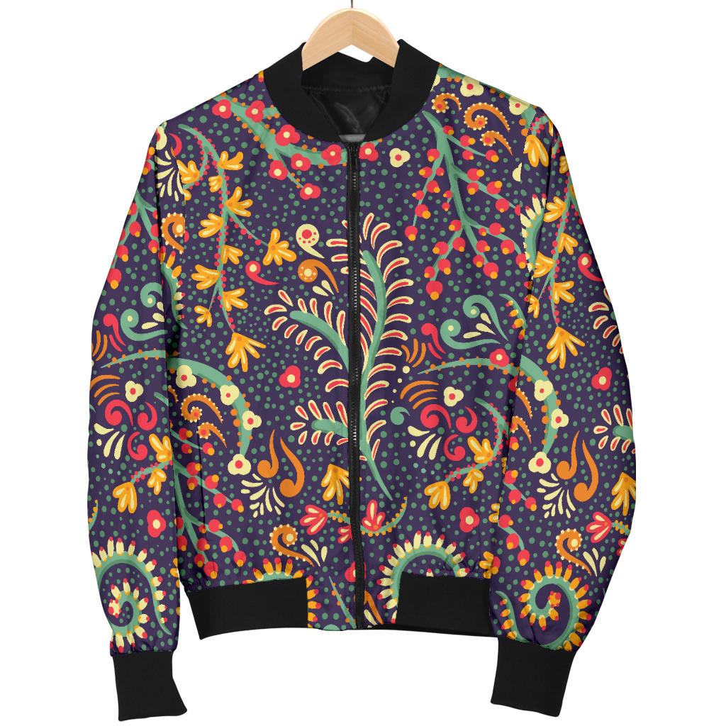 Bohemian Pattern Print Design 08 Men Bomber Jacket