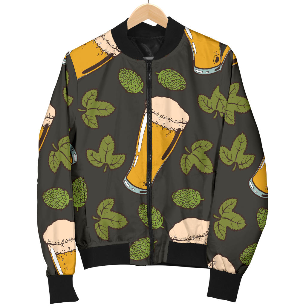 Beer Iris Pattern Print Design 02 Men Bomber Jacket
