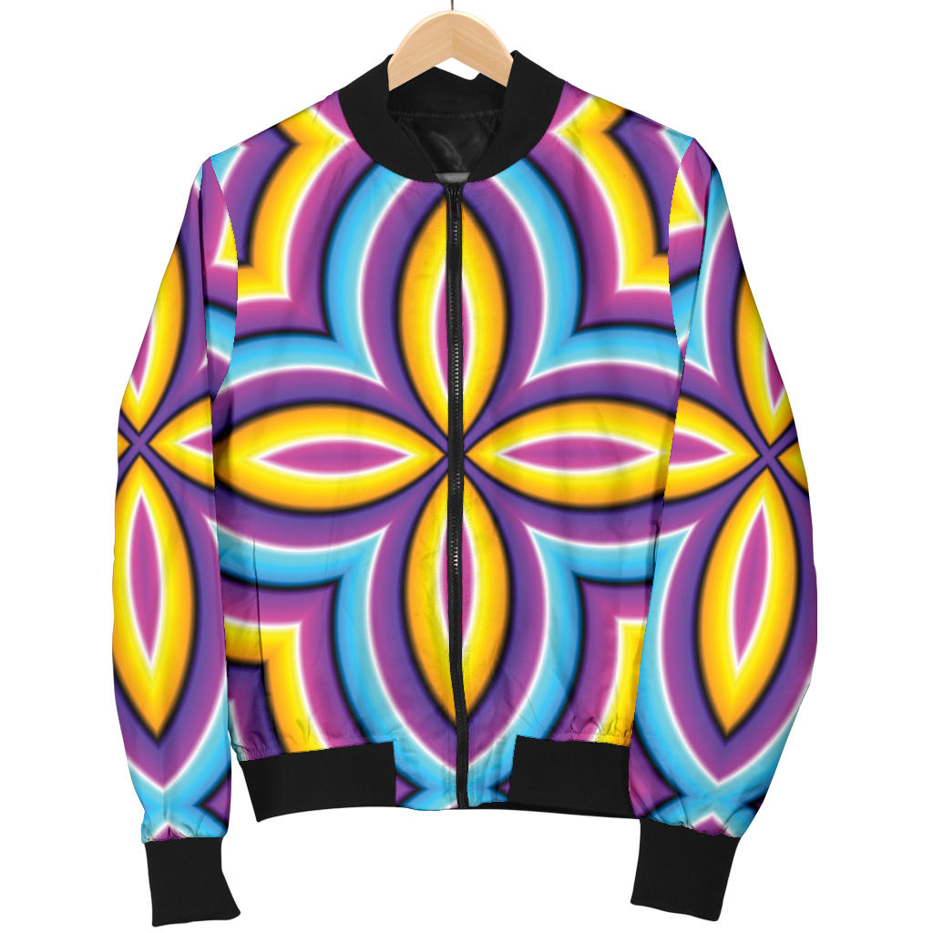 Optical illusion Pattern Print Design A03 Men Bomber Jacket