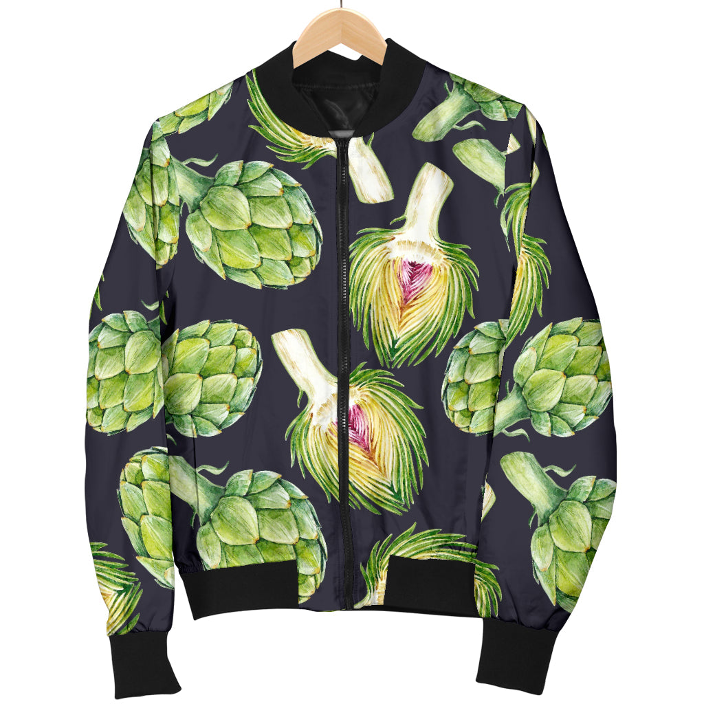 Artichoke Pattern Print Design 01 Men Bomber Jacket