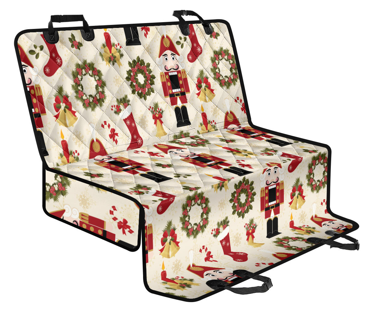 Nutcracker Pattern Print Design A01 Rear Dog Car Seat Cover Hammock