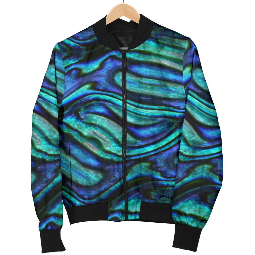 Abalone Pattern Print Design 02 Men Bomber Jacket
