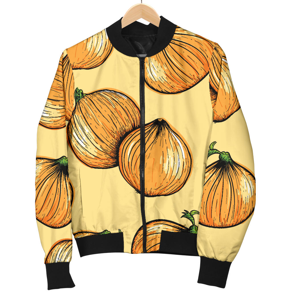 Onion Pattern Print Design A04 Men Bomber Jacket
