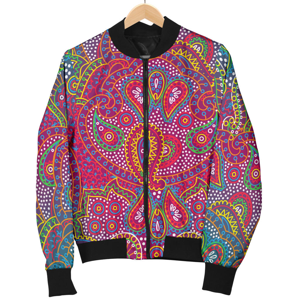 Boho Pattern Print Design 02 Men Bomber Jacket