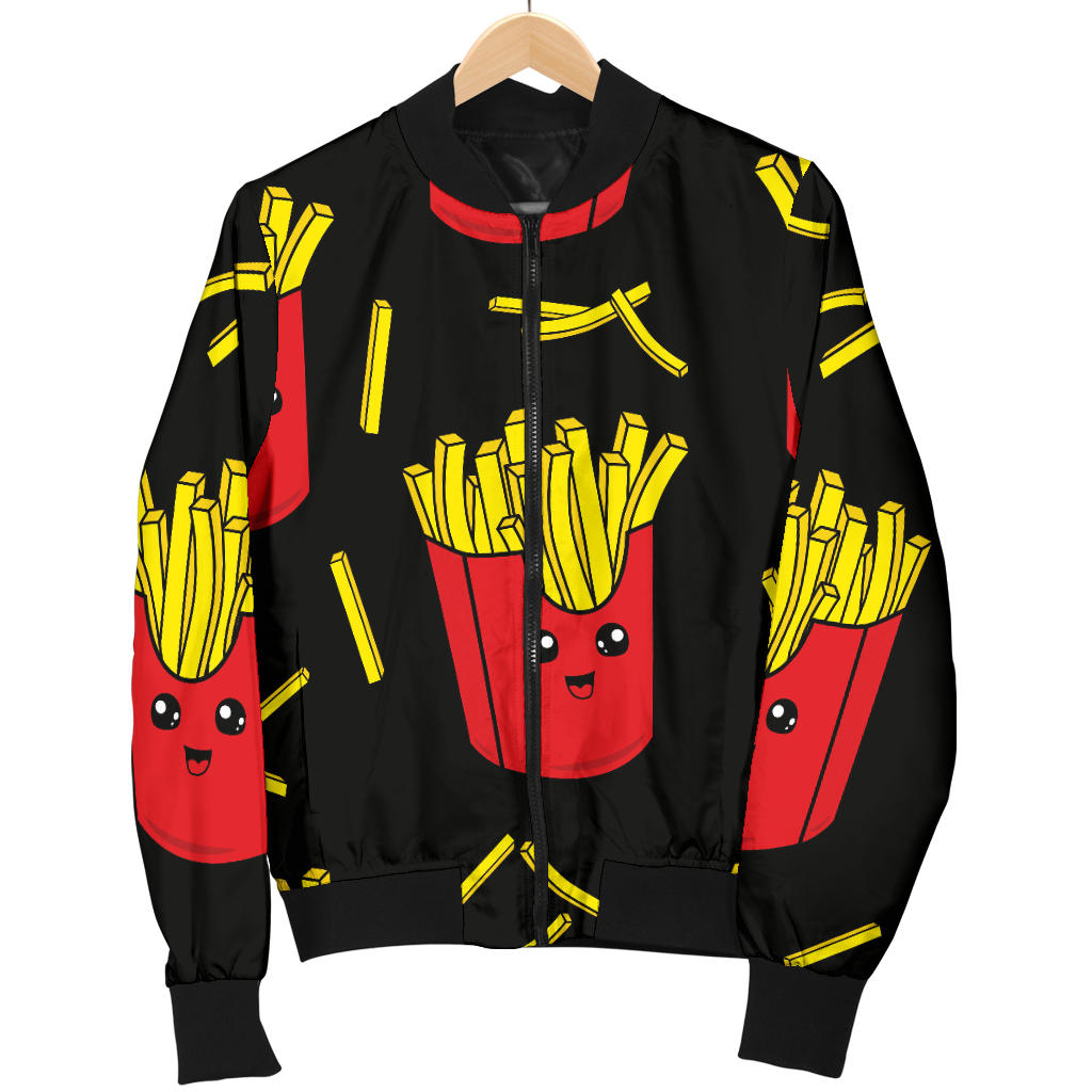 French Fried Pattern Print Design 03 Men Bomber Jacket