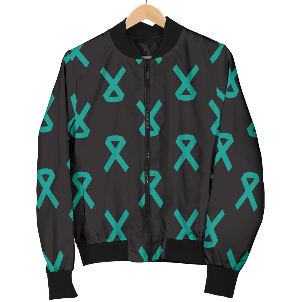 Ovarian cancer Pattern Print Design A01 Men Bomber Jacket
