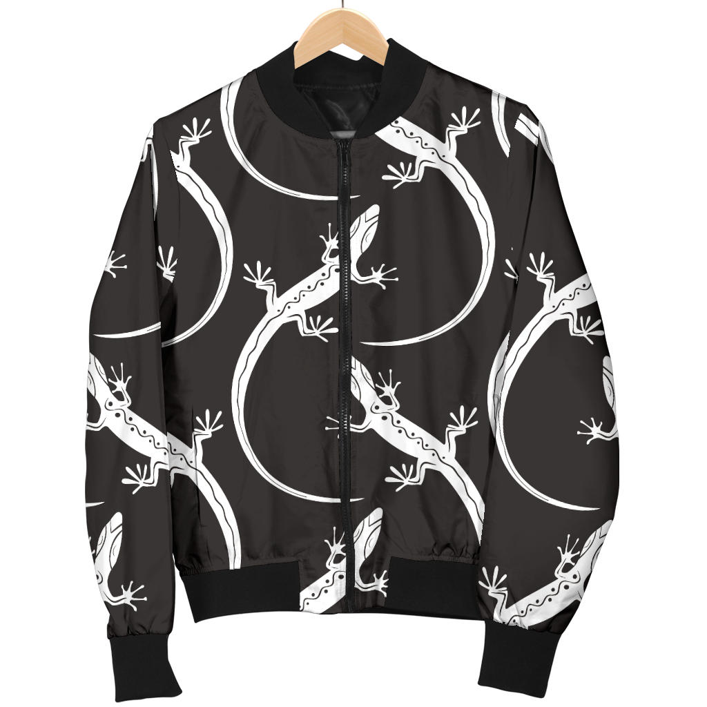 lizard Pattern Print Design 01 Men Bomber Jacket