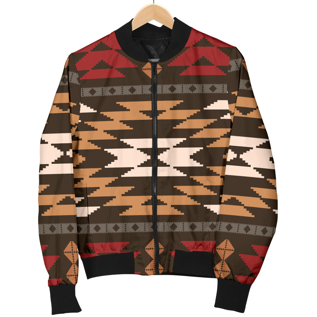 Native Pattern Print Design A02 Men Bomber Jacket