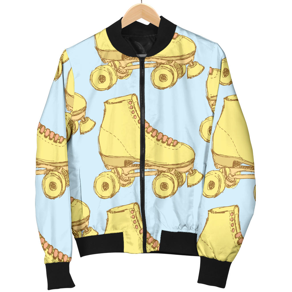 Roller skate Pattern Print Design A03 Men Bomber Jacket