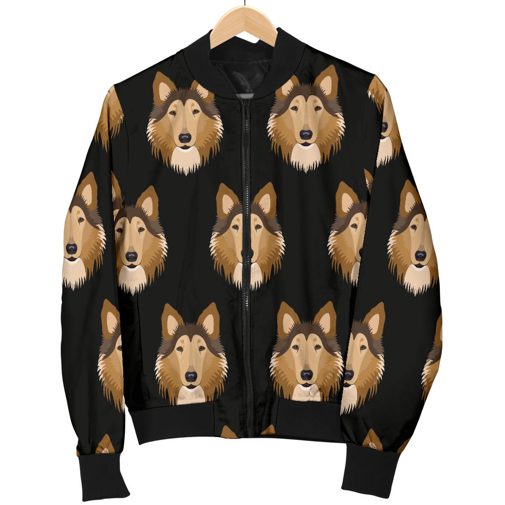 Collies Pattern Print Design 01 Men Bomber Jacket