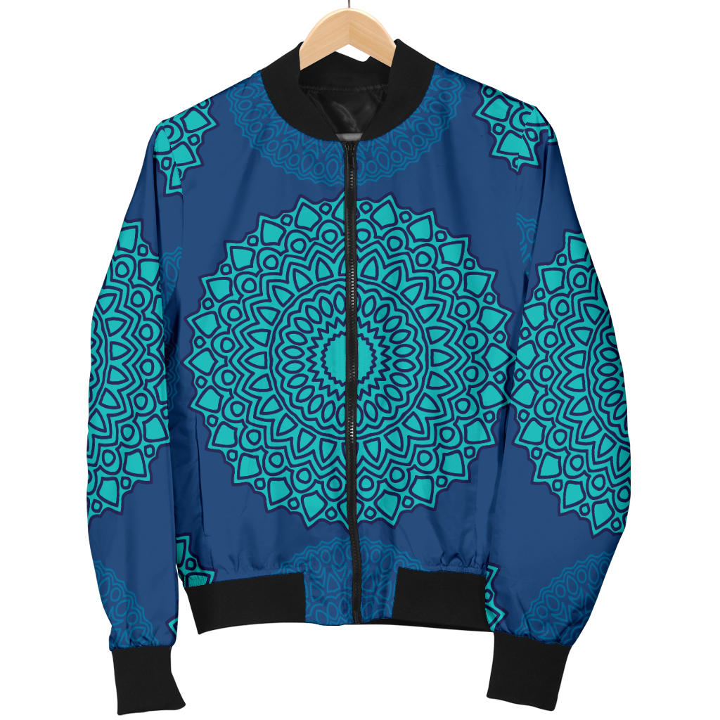 Medallion Pattern Print Design 04 Men Bomber Jacket