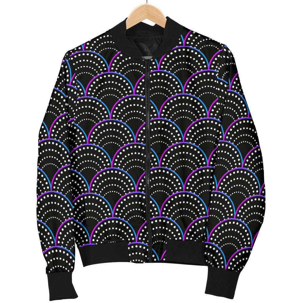 Mermaid Pattern Print Design 09 Men Bomber Jacket