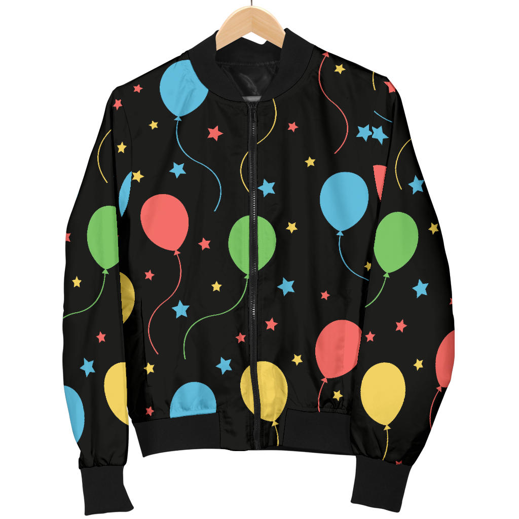 Ballon Colorful Pattern Print Design 04 Men Bomber Jacket