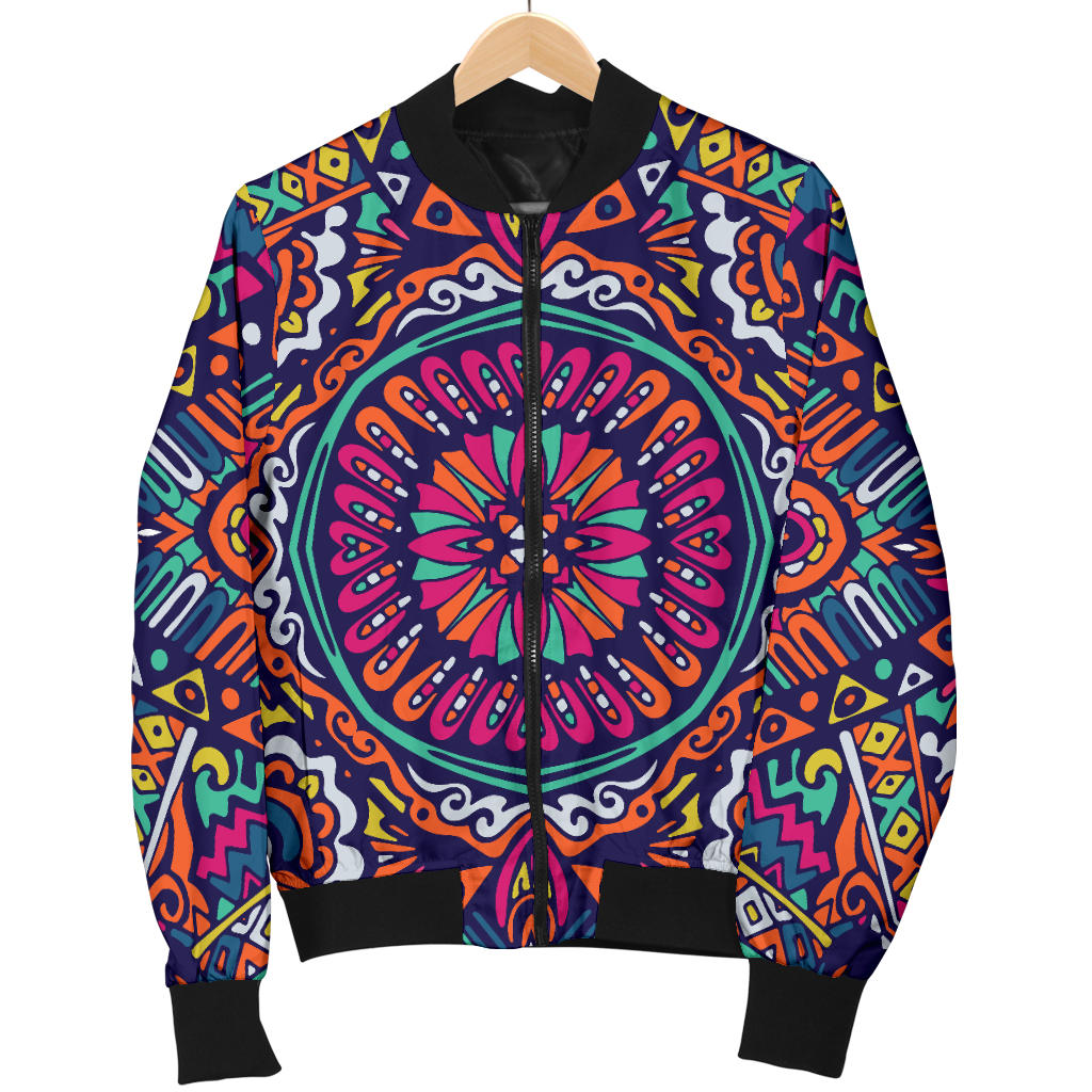 Boho Pattern Print Design 06 Men Bomber Jacket