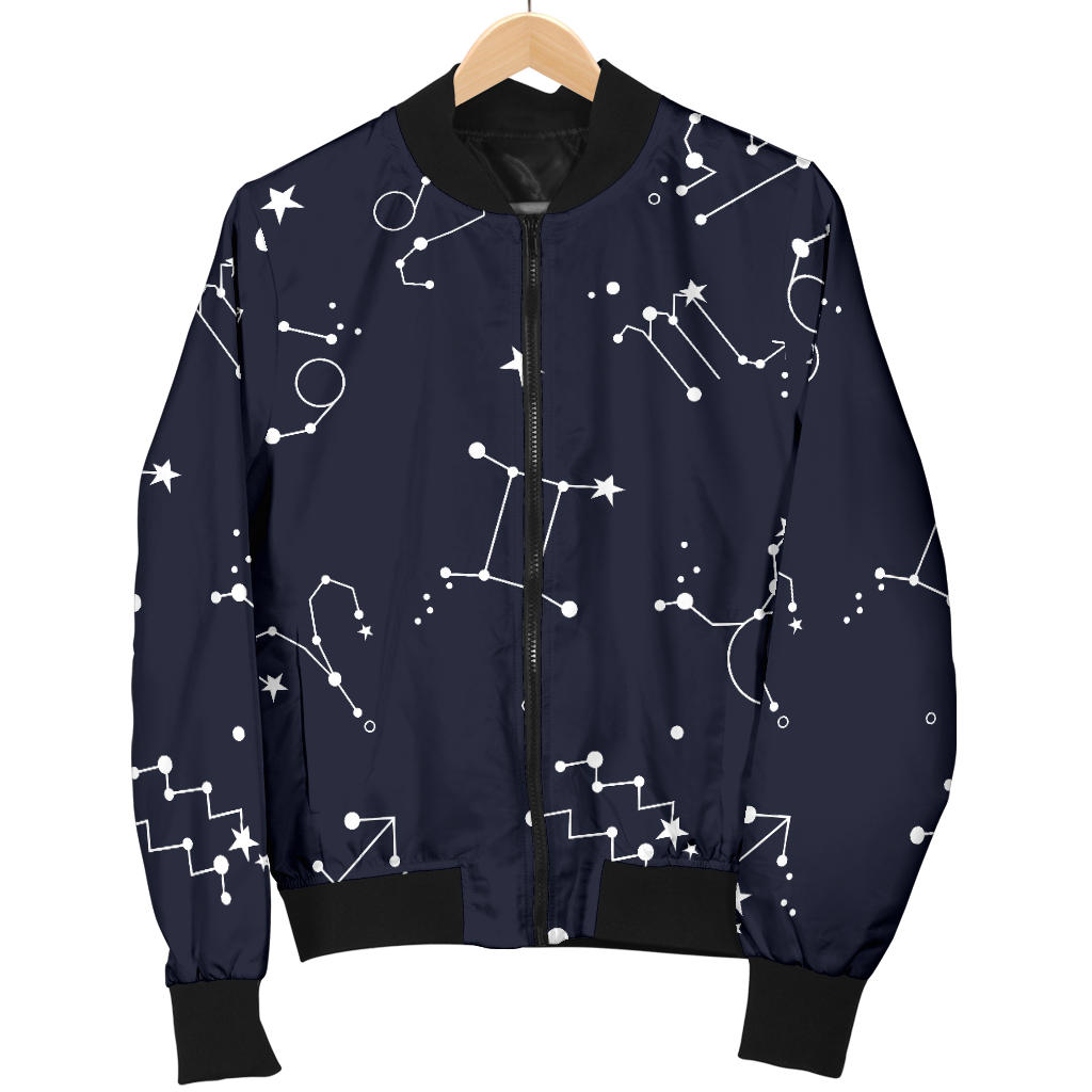 Constellation Pattern Print Design 05 Men Bomber Jacket