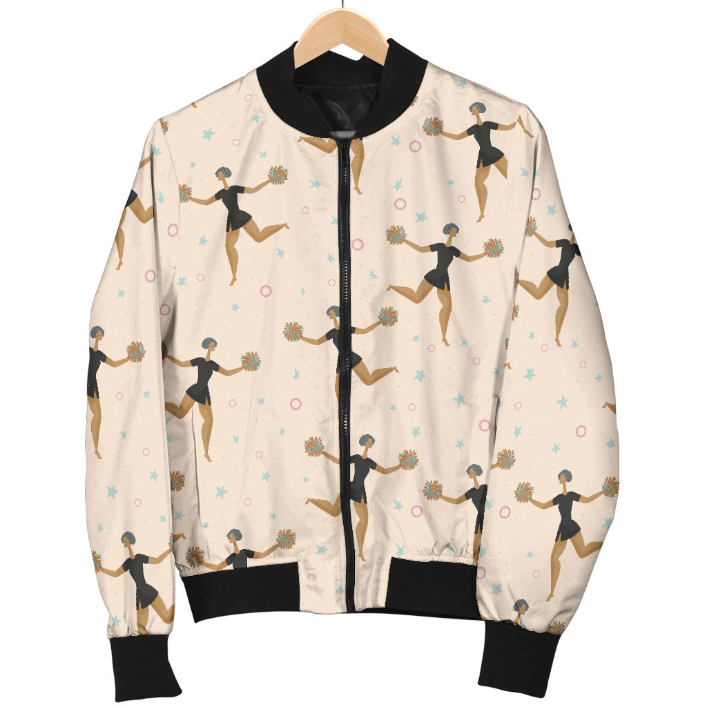 Cheerleader Pattern Print Design 03 Men Bomber Jacket