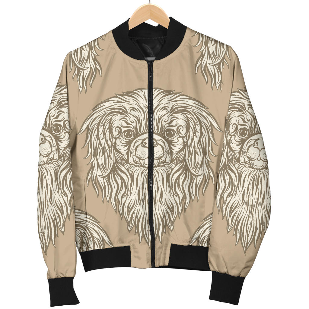 Pekingese Pattern Print Design A01 Men Bomber Jacket