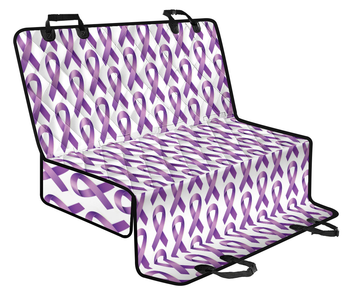 Pancreatic cancer Pattern Print Design A01 Rear Dog Car Seat Cover Hammock