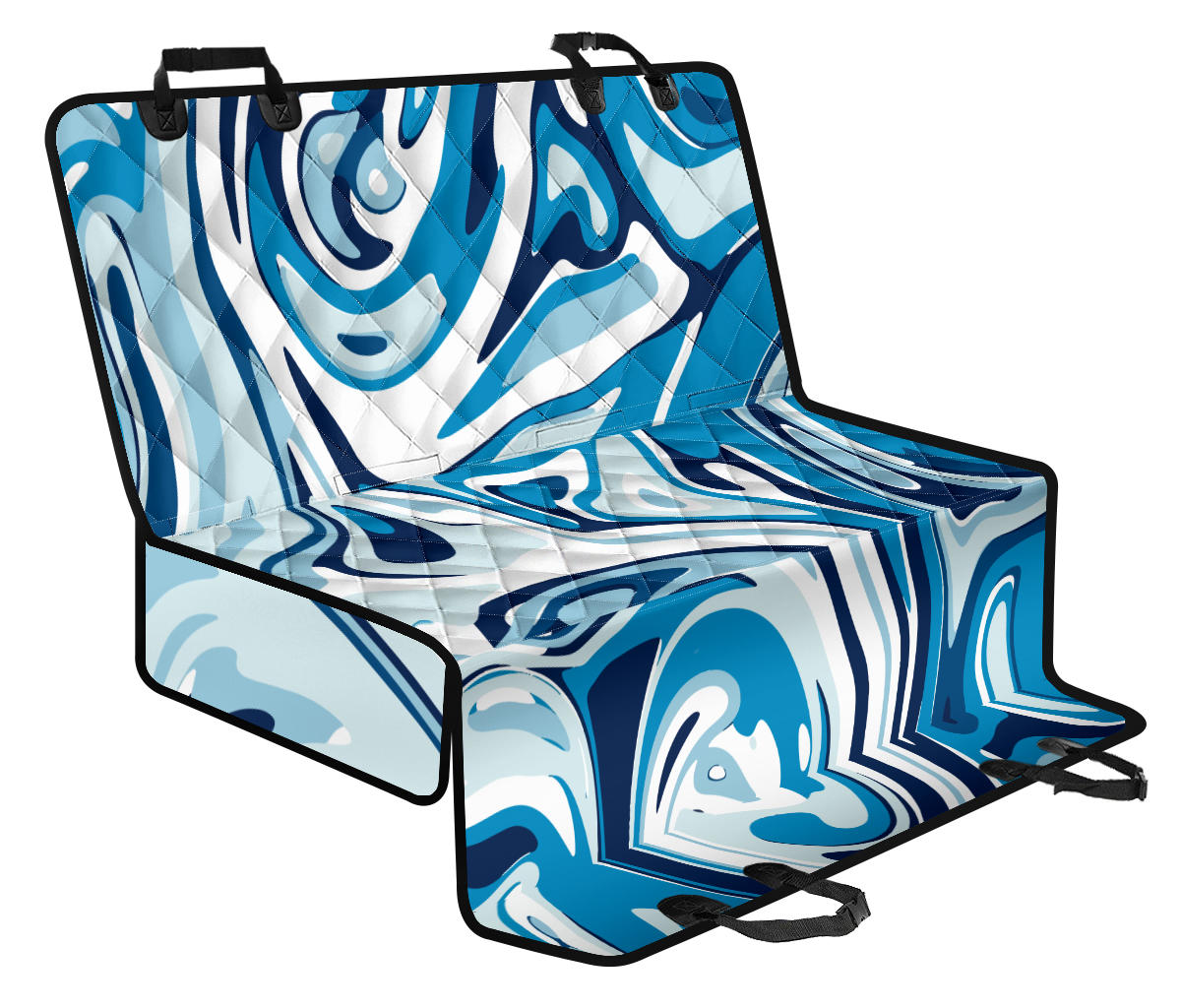 Liquid Pattern Print Design 05 Rear Dog Car Seat Cover Hammock
